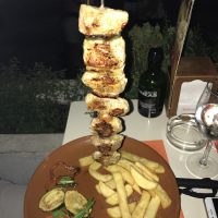 Grillsteg kylling på spyd